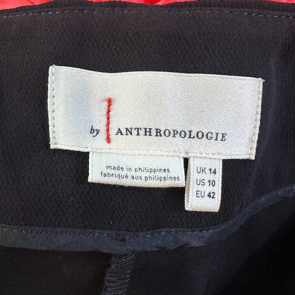 ANTHROPOLOGIE New NWT Flutter Flare Trousers Pants Black Size 10 - Picture 8 of 10